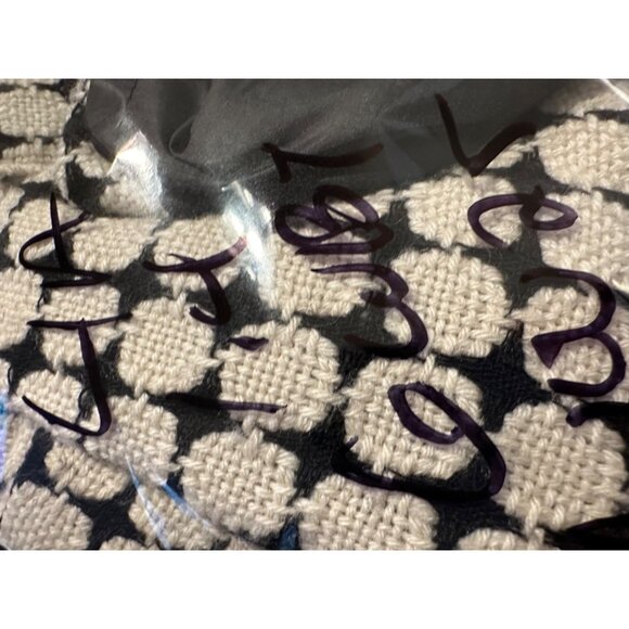 VTG XS Geometric Tweed  Wool Cropped Peplum Cardigan Jacket lg buttons  Classic - Picture 5 of 14